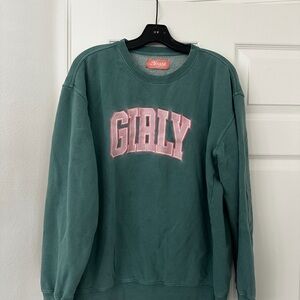 The Toast Green Crewneck sweatshirt “Girly”
